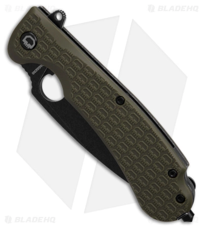 Daggerr Discover Knives Resident Liner Lock Knife Olive FRN (3.5" Black) - Image 2