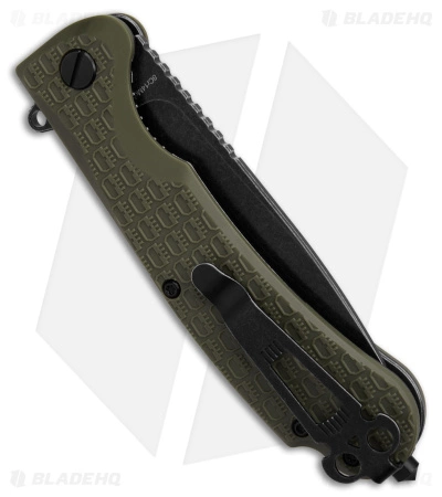 Daggerr Discover Knives Wocket Liner Lock Knife Olive FRN (3.5" Black) - Image 3