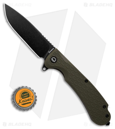 Daggerr Discover Knives Wocket Liner Lock Knife Olive FRN (3.5" Black) - Image 4