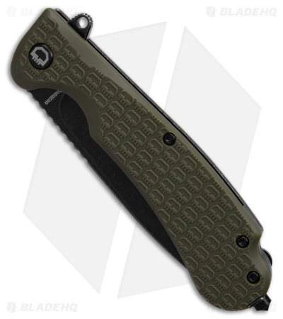 Daggerr Discover Knives Wocket Liner Lock Knife Olive FRN (3.5" Black) - Image 2