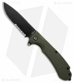 Daggerr Discover Knives Wocket Liner Lock Knife Olive FRN (3.5" Black)