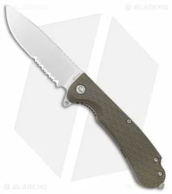 Daggerr Discover Knives Wocket Liner Lock Knife Olive FRN (3.5" Stonewash)