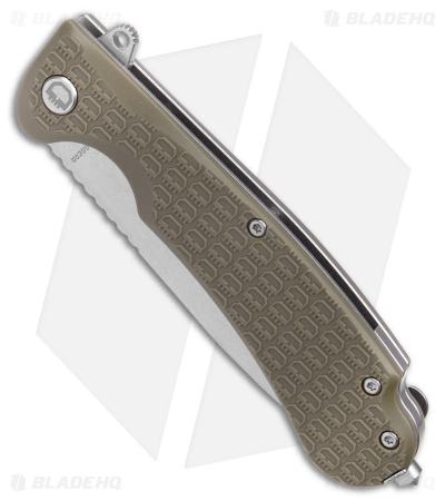 Daggerr Discover Knives Wocket Liner Lock Knife Olive FRN (3.5" Stonewash) - Image 2