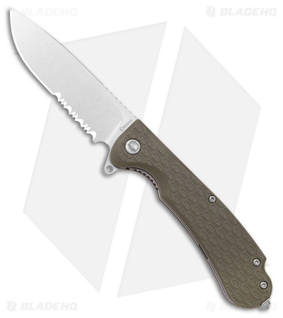 Daggerr Discover Knives Wocket Liner Lock Knife Olive FRN (3.5" Stonewash)