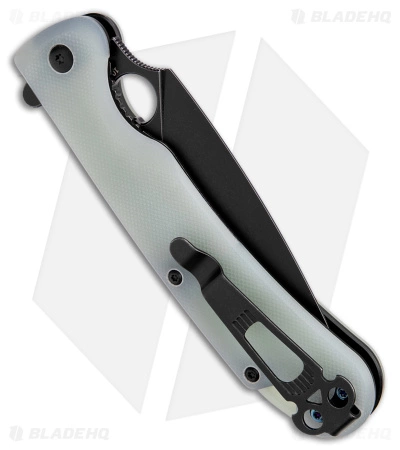Daggerr Knives Arrow Blade HQ Exclusive Flipper Knife Jade G-10 (4" Black D2) - Image 3