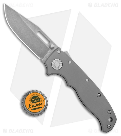 Demko Knives AD20.5 Clip Point Shark Lock Knife BB Titanium (3.2" SW 3V) - Image 4