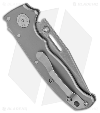 Demko Knives AD20.5 Clip Point Shark Lock Knife BB Titanium (3.2" SW 3V) - Image 3