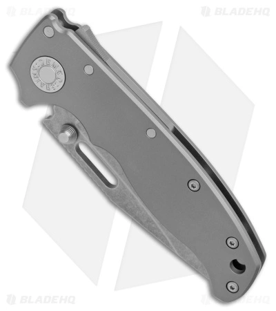 Demko Knives AD20.5 Clip Point Shark Lock Knife BB Titanium (3.2" SW 3V) - Image 2
