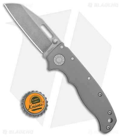 Demko Knives AD20.5 Shark Foot Shark Lock Knife BB Titanium (3.2" SW 3V) - Image 4