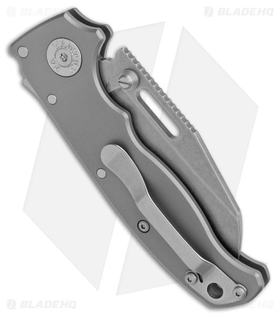Demko Knives AD20.5 Shark Foot Shark Lock Knife BB Titanium (3.2" SW 3V) - Image 3