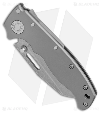 Demko Knives AD20.5 Shark Foot Shark Lock Knife BB Titanium (3.2" SW 3V) - Image 2