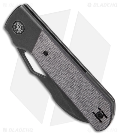 Divo Knives Stout Frame Lock Knife Titanium/Black Micarta (3" BW) - Image 2