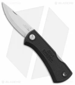 EKA Swede 88 Lockback Knife Black Kraton (2.8" Satin) 618108