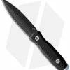 EOS Mini Thresher Fixed Blade Black G-10 Blue Knuck (3" Black)