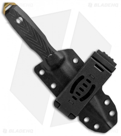 EOS Mini Thresher Fixed Blade Knife Black (3.6" OD Green) W/ Custom Sheath - Image 3