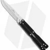 Emerson Longhorse Flipper Balisong Butterfly Knife Black G-10 (3.8" Stonewash)