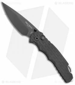 Pro-Tech Lerch TR-5 Spring Assisted Knife Black Feathered (3.25" Black) SA.5