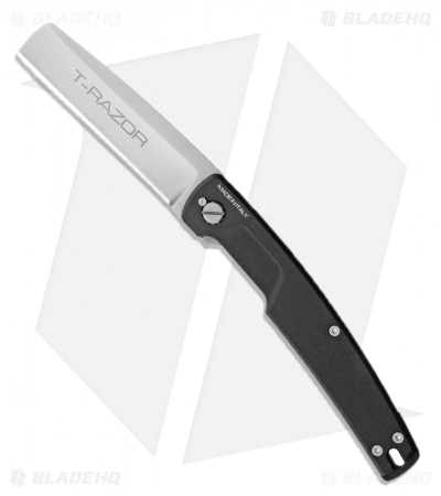 Extrema Ratio T Razor Liner Lock Knife Black Aluminum (3.75" Satin)