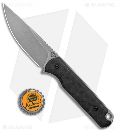 Ferrum Forge Pro Series Lackey Fixed Blade Knife Black G-10 (2.8" Stonewash) - Image 4