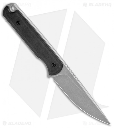 Ferrum Forge Pro Series Lackey Fixed Blade Knife Black G-10 (2.8" Stonewash) - Image 2