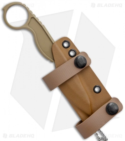 Flagrant Beard Havoc Neck Knife Coyote Tan (2.5" Tan) - Image 3