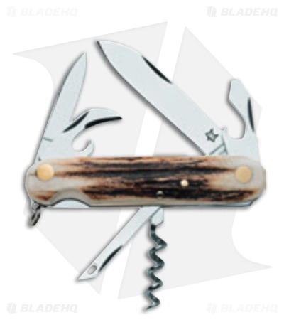 Fox Knives Venator 6-in-1 Multi-Purpose Penknife Deer Horn (2.8" Polish)