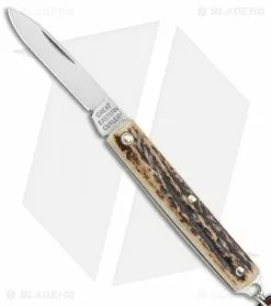Great Eastern Cutlery GEC #05 Keychain Knife Sambar Stag (1.5" Plain) 052121 Sambar Stag