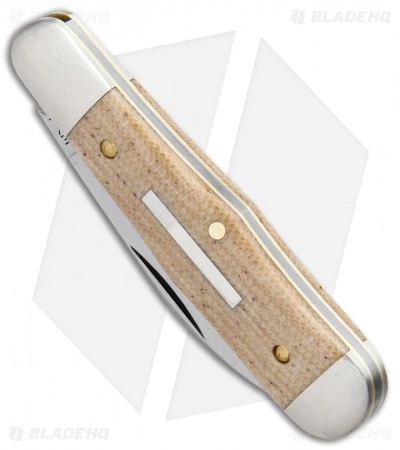 Great Eastern Cutlery GEC #06 Tidioute Cutlery Pemberton Pocket Knife 2.75" Muslin Micarta 060119 - Image 2