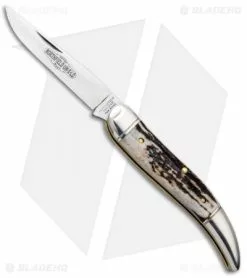 Great Eastern Cutlery GEC #12 Northfield UN-X-LD Toothpick Slip Joint Knife (4.0" Sambar Stag) 128119