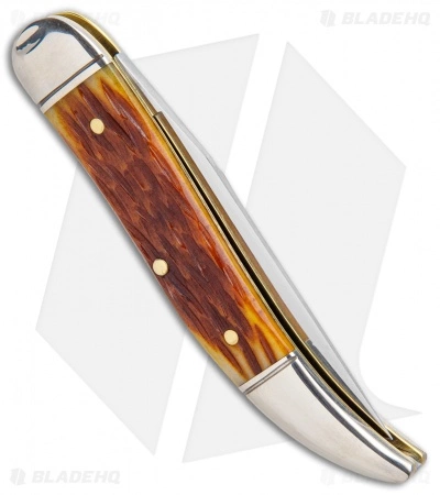Great Eastern Cutlery GEC #12 Northfield UN-X-LD Copperhead Pocket Knife Pony Cut Bone - Image 3