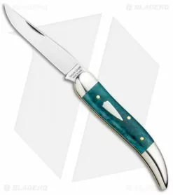 Great Eastern Cutlery GEC #12 Tidioute Cutlery Toothpick Pocket Knife 4.0" Aqua Camel Bone 128119