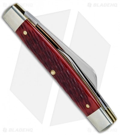 Great Eastern Cutlery GEC #13 Tidioute Cutlery Congress Whittler Pocket Knife 3.6" Rust Red Jig Bone - Image 3