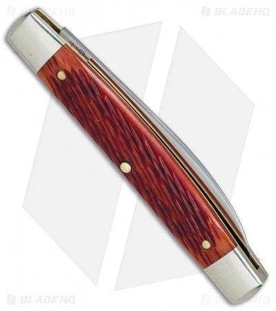 Great Eastern Cutlery GEC #13 Tidioute Whip Pocket Knife 3.6" Rust Red Jigged Bone W/ Bar Shield - Image 2