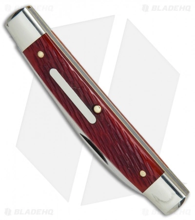 Great Eastern Cutlery GEC #13 Tidioute Whip Pocket Knife 3.6" Rust Red Jigged Bone W/ Bar Shield - Image 3