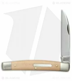 Great Eastern Cutlery GEC #13 Tidioute Whip Pocket Knife 3.6" Muslin Micarta W/ Bar Shield