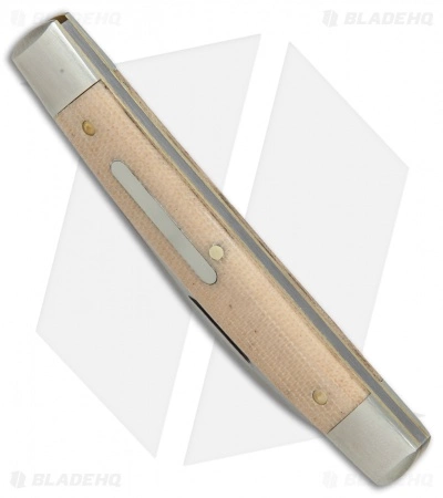 Great Eastern Cutlery GEC #13 Tidioute Whip Pocket Knife 3.6" Muslin Micarta W/ Bar Shield - Image 3