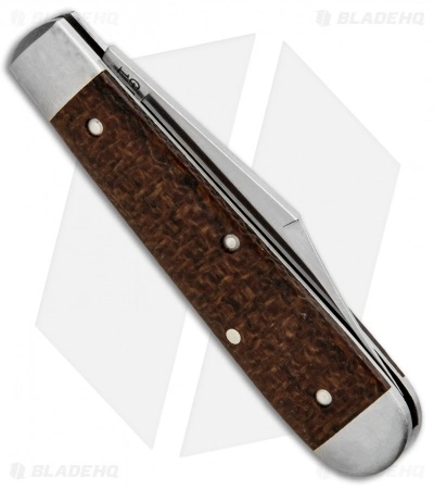 Great Eastern Cutlery GEC #14 Tidoute Cutlery Boy's Knife 3" Brown Burlap Micarta Blade HQ SFO 141118 - Image 3