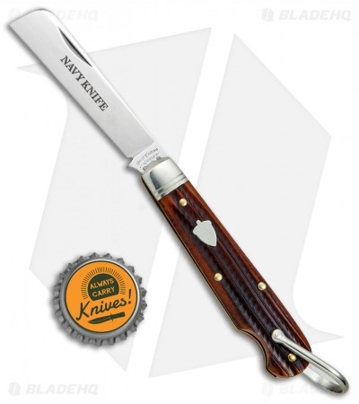 Great Eastern Cutlery GEC #15 Navy Pocket Knife 3.375" Burnt Orange Jig Bone 15S116 - Image 5
