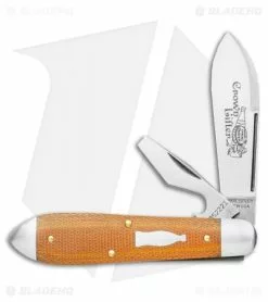 Great Eastern Cutlery GEC #85 Tidioute Crown Lifter Natural Canvas Micarta (2.75") 852221CL