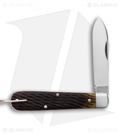 Great Eastern Cutlery GEC #15 Tidoute Huckleberry Boy's Knife 3.3" Antique Yellow Jigged Bone B&C