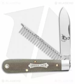 Great Eastern Cutlery GEC #15 Tidioute Urban Jack OD Green Canvas Micarta (2.75" Satin) 152221