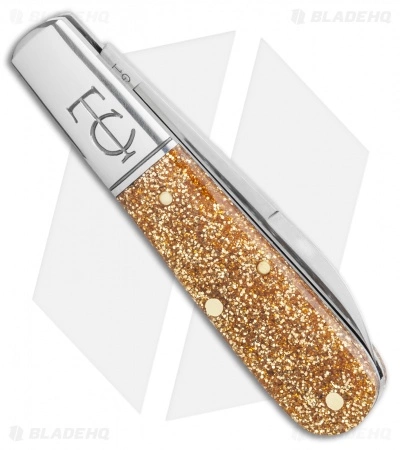 Great Eastern Cutlery GEC #15 Tidoute Barlow Knife Glitter Gold Acrylic (2.75" Satin) 152121 - Image 3