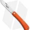 Great Eastern Cutlery GEC #21 Farm & Field Bull Buster Slip Joint Orange Delrin (4.625"Satin) 215119