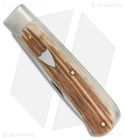 Great Eastern Cutlery GEC #23 Pioneer Trapper Knife 4.5" Liner Lock Woodland Micarta - Image 2