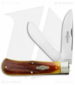 Great Eastern Cutlery GEC #23 Pioneer Trapper Pocket Knife 4.5" Antique Autumn Natural Bone