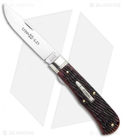 Great Eastern Cutlery GEC Northfield UN-X-LD Bullet Trapper Knife 3.75" Redtail Jigged Bone 235120L