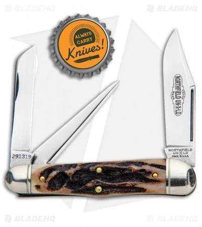 Great Eastern Cutlery GEC #29 Tidioute Cutlery Stockyard Whittler Pocket Knife Sambar Stag - Image 4