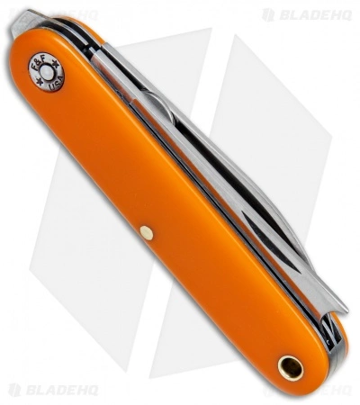 Great Eastern Cutlery GEC #35 Farm & Field Calf Pen Pocket Knife 3.6" Orange Delrin 350217 - Image 3