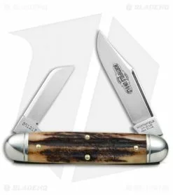 Great Eastern Cutlery GEC #35 Northfield UN-X-LD Churchill Pocket Knife 3.75" Sambar Stag 351217