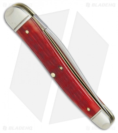 Great Eastern Cutlery GEC #38 Northfield 38 Special Pocket Knife 3.8" Red Jigged Bone 381117 - Image 2